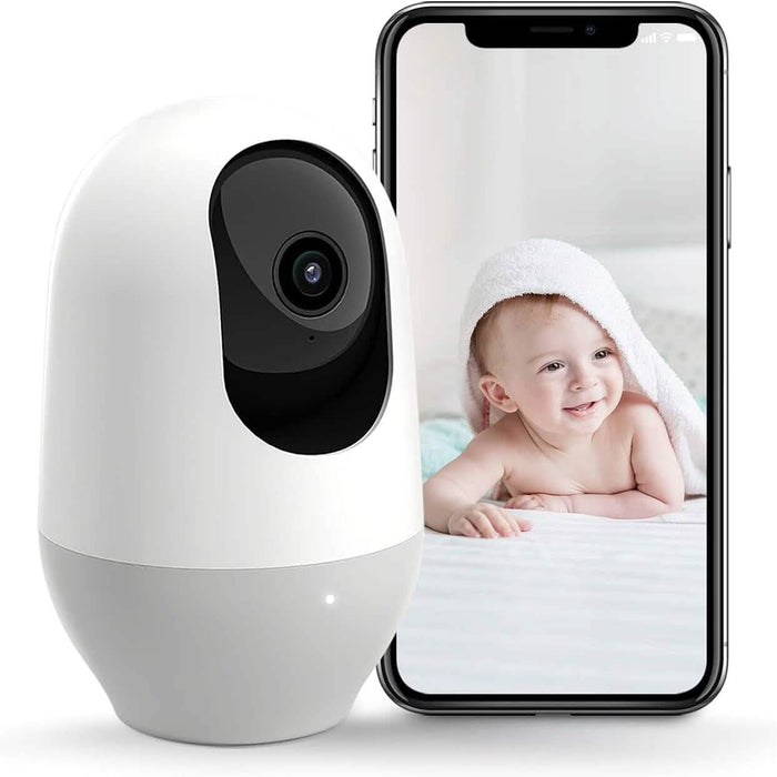 nooie 1080P Home Security Camera, Motion Tracking, Super IR Night Vision, Works with Alexa, Two-Way Audio, Motion & Sound Detection (Refurbished) by DailySale
