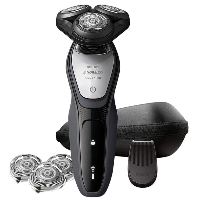 Norelco Wet And Dry Shaver 5200 With Travel Pouch And Additional Shaving Head by DailySale