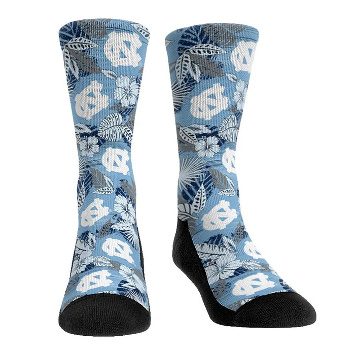North Carolina Tar Heels - Floral by Rock 'Em Socks