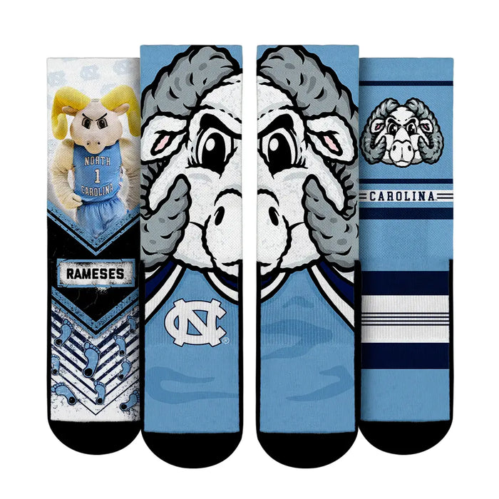 North Carolina Tar Heels - Mascot 3-Pack by Rock 'Em Socks