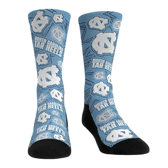 North Carolina Tar Heels - Microdot All-Over by Rock 'Em Socks