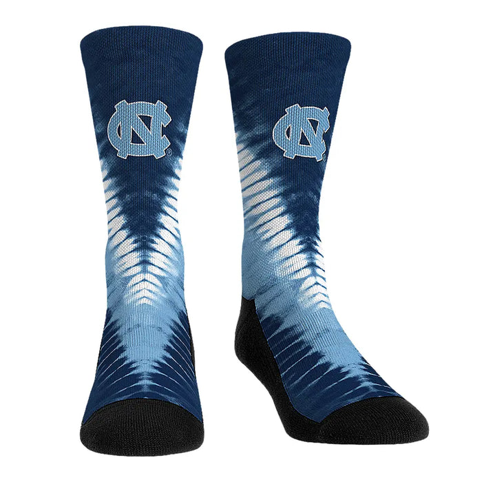 North Carolina Tar Heels - V Shape Tie Dye by Rock 'Em Socks