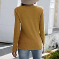 Notched Waffle Knit Solid Tee by DailySale