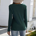 Notched Waffle Knit Solid Tee by DailySale