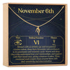 November 6th Scorpio Necklace