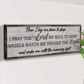 Now I Lay Me Down To Sleep Sign by Tailored Canvases