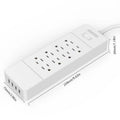 NTON Power USP US Electric Plug 8 AC Power Outlet with USB Charger by DailySale