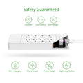NTON Power USP US Electric Plug 8 AC Power Outlet with USB Charger by DailySale