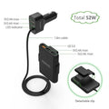 NTONPOWER 5 USB Ports Car Charger with 1.8 Extension Cable by DailySale