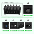 NTONPOWER Smartphone Charging Station 5 USB Ports Dock & Organizer by DailySale