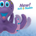 Nuby Floating Purple Octopus with 3 Hoopla Rings Interactive Bath Toy by DailySale