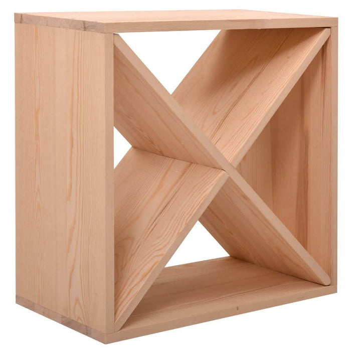 NuFazes 24 Bottles Holder Wine Rack Solid Wood Stackable Storage Cube Tabletop Champagne by DailySale