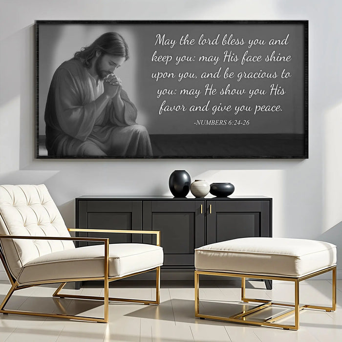 Numbers 6:24-26 - May The Lord Bless You Faith Sign III by Tailored Canvases