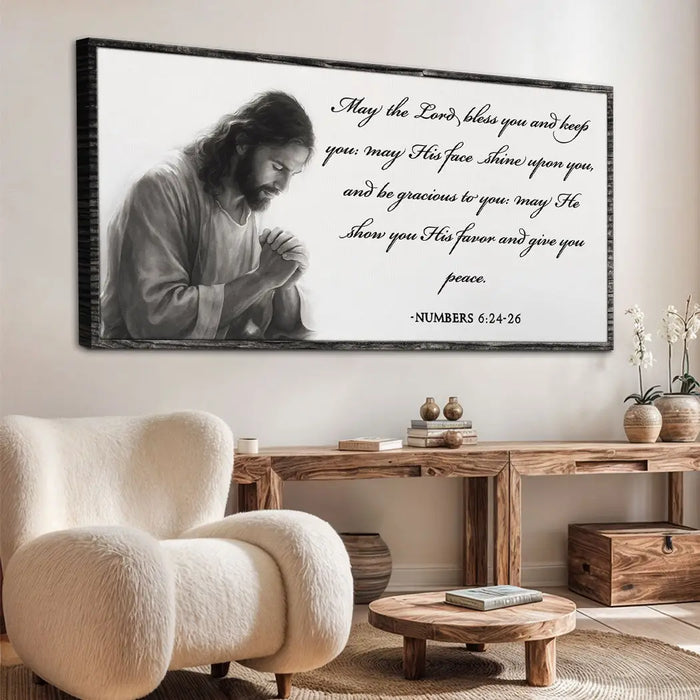 Numbers 6:24-26 - May The Lord Bless You Faith Sign IV by Tailored Canvases