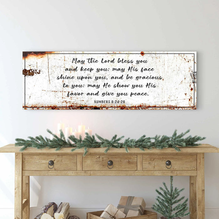 Numbers 6:24-26 - May The Lord Bless You Sign by Tailored Canvases