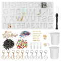 Numbers Alphabet Mold for DIY Craft Casting with Resin Decoration Fillers Set Kit by DailySale