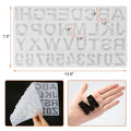 Numbers Alphabet Mold for DIY Craft Casting with Resin Decoration Fillers Set Kit by DailySale