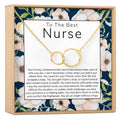 Nurse Double Circles Necklace by Dear Ava