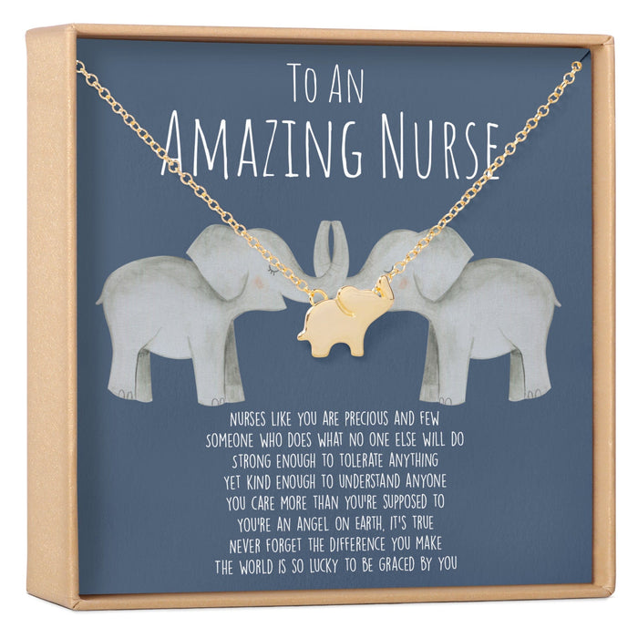 Nurse Elephant Pendant Necklace by Dear Ava