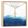 Nurse Infinity Cross  Necklace
