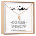 Nurse Wing Pendant Necklace by Dear Ava