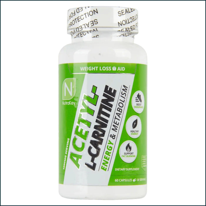 NutraKey Acetyl-L-Carnitine 1000mg, 60 Capsules by PoorBoySupplements.com
