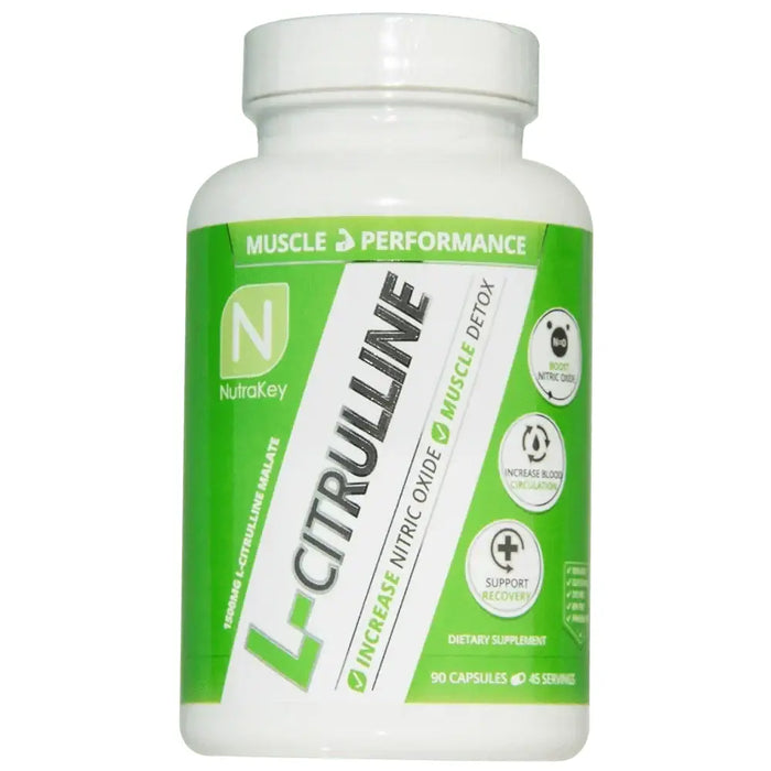 NutraKey L-Citrulline Malate 1500mg, 90 Capsules by PoorBoySupplements.com