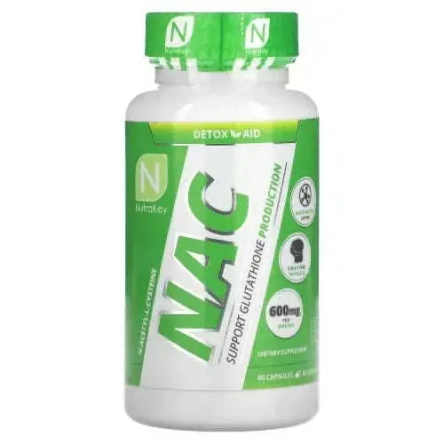 NutraKey NAC 600mg, 60 Capsules by PoorBoySupplements.com