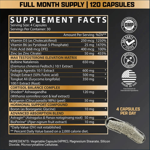 Nutrex Alpha-T Magnum, 120 Caps by PoorBoySupplements.com
