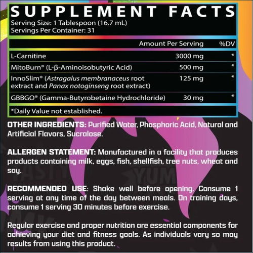Nutrex CarniBurn Fuego, 31 Servings by PoorBoySupplements.com