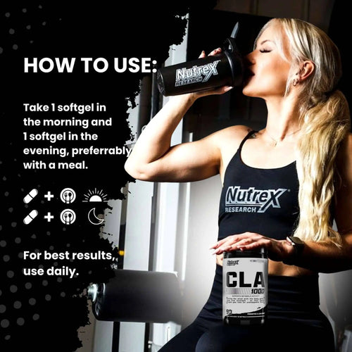 Nutrex CLA 1000, 90 SoftGels by PoorBoySupplements.com