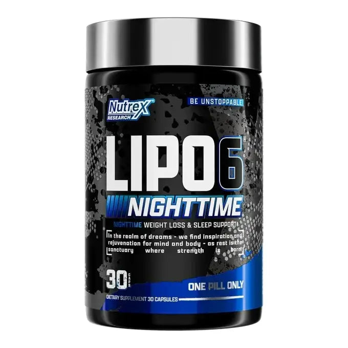 Nutrex LIPO-6 NightTime, 30 Caps by PoorBoySupplements.com