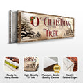 O Christmas Tree Sign by Tailored Canvases