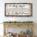 O Holy Night Christmas Sign by Tailored Canvases