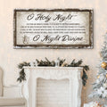O Holy Night Christmas Sign by Tailored Canvases