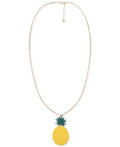 Alfani Gold-Tone Colored Pineapple Long Pendant Necklace by Vanessa Jane