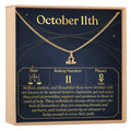 October 11th Libra Necklace by Dear Ava