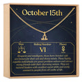 October 15th Libra Necklace by Dear Ava