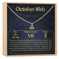 October 16th Libra Necklace by Dear Ava