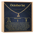 October 1st Libra Necklace by Dear Ava