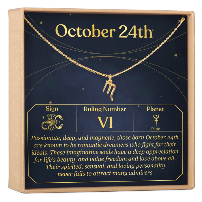 October 24th Scorpio Necklace by Dear Ava