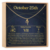 October 25th Scorpio Necklace