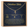 October 29th Scorpio Necklace