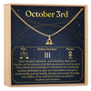October 3rd Libra Necklace