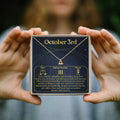 October 3rd Libra Necklace by Dear Ava