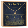 October 5th Libra Necklace by Dear Ava