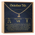 October 7th Libra Necklace by Dear Ava