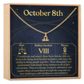 October 8th Libra Necklace by Dear Ava