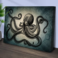 Octopus Coastal Canvas Wall Art by Tailored Canvases