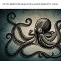 Octopus Coastal Canvas Wall Art by Tailored Canvases